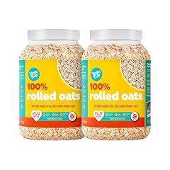 Yogabar ROLLED OATS 2kg | Gluten-Free, High-Fibre Wholegrain Oats, Easy-to-Cook