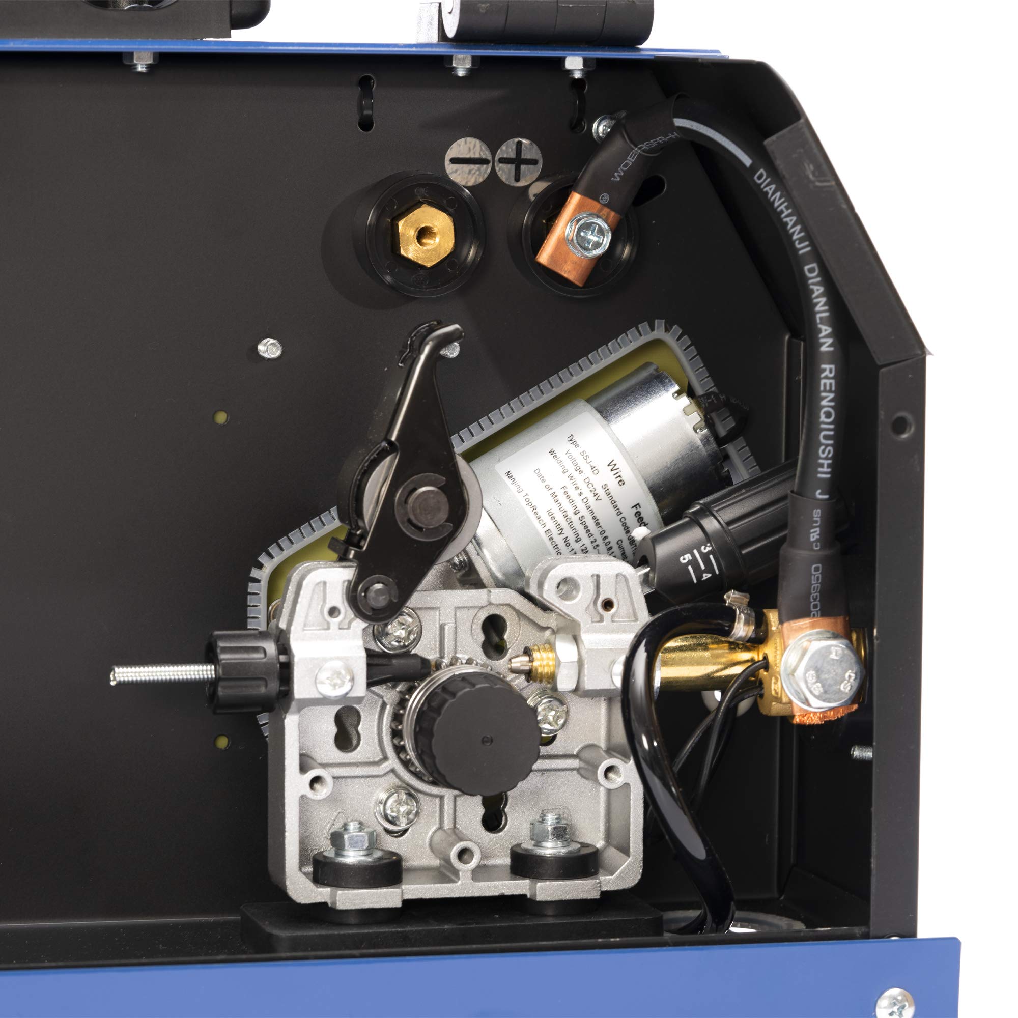 IPOTOOLS MIG-250 Saldatrice MIG MAG - Saldatrice MIG con IGBT 250A 230V, Saldatrice a elettrodo MMA Flux 3 in 1, Saldatrice portatile, 7 anni di garanzia