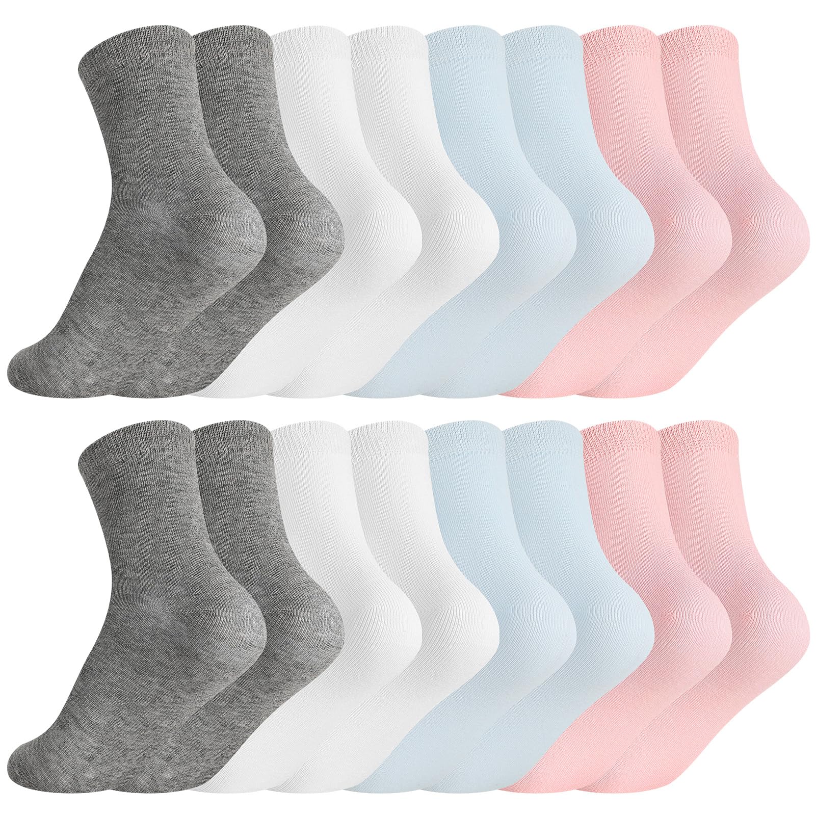 Jspupifip Girls Crew Athletic Socks