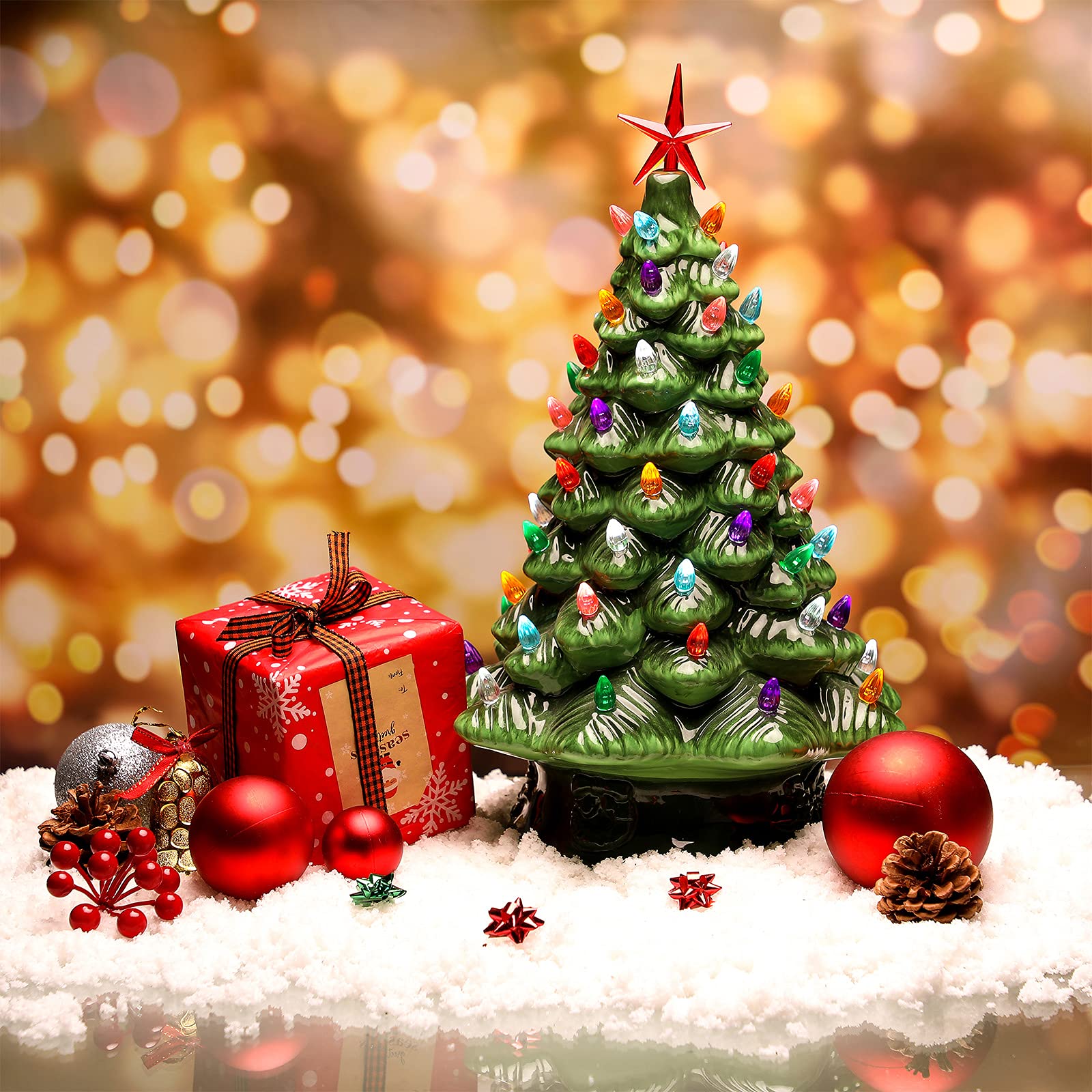 Amazon | セラミッククリスマスツリー交換用電球セット 186個 60個の