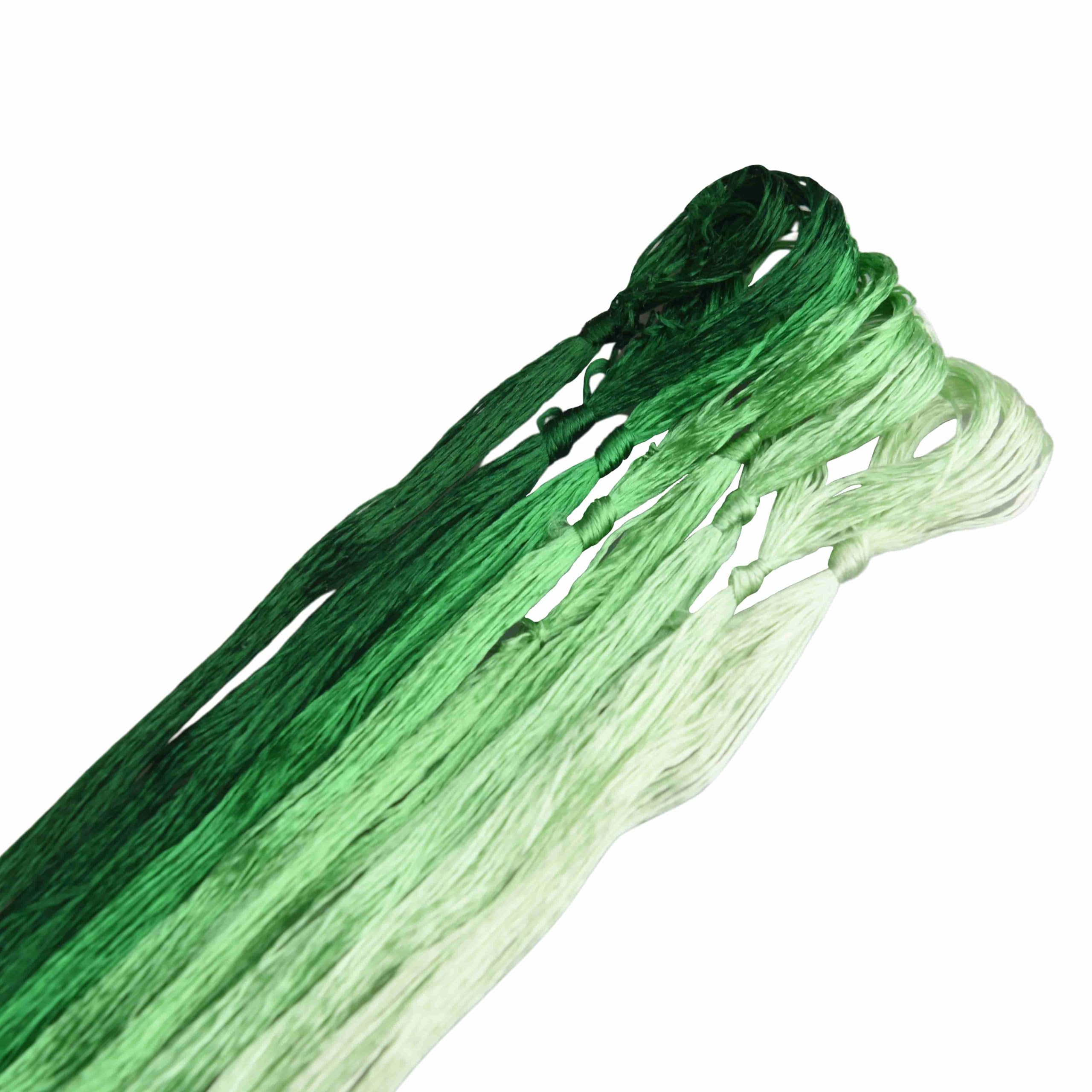 MINGGUXIUYI Colours Gradient Mulberry Silk Embroidery Threads – 22M Each, for Hand Embroidery/Cross Stitch/Knitting/DIY Crafts (71)