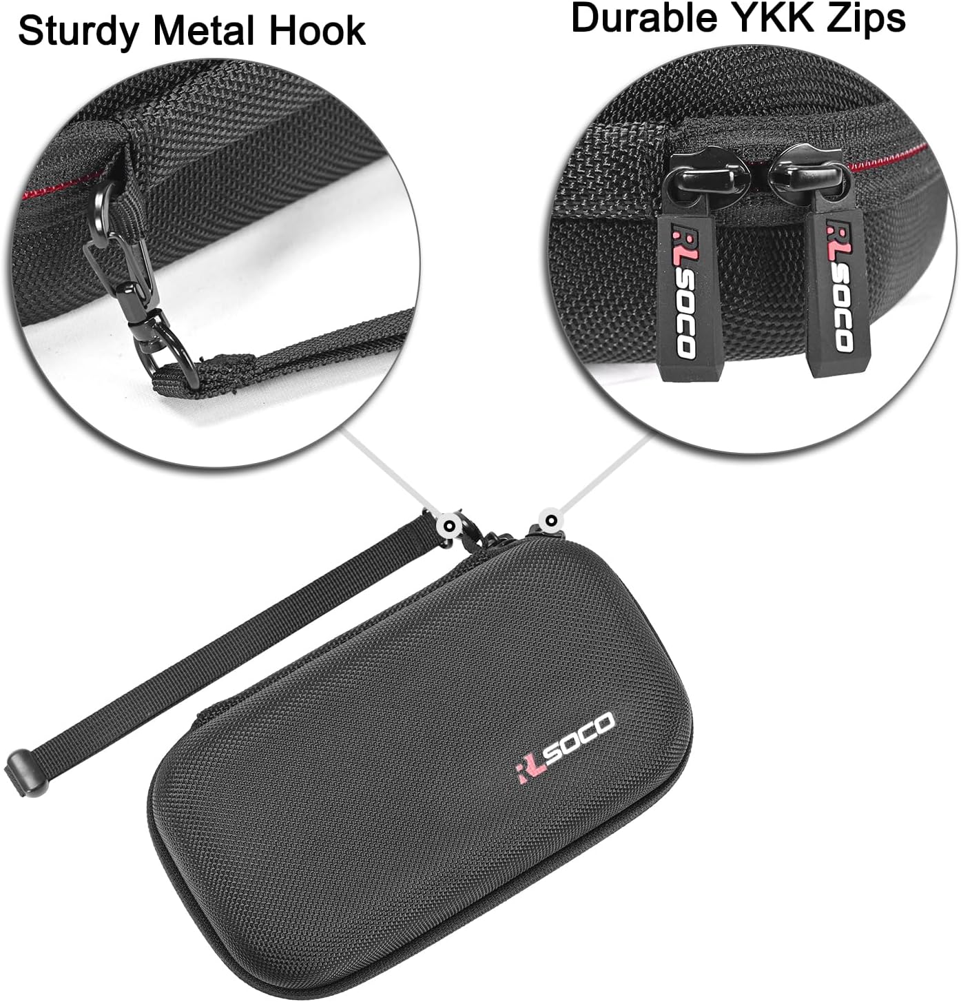 RLSOCO Carrying Case for BAOFENG BF-F8HP PRO/BF-F8HP/UV-82/UV-5R/BF-888S Dual Band Handheld Two-Way Radio (Case Only)