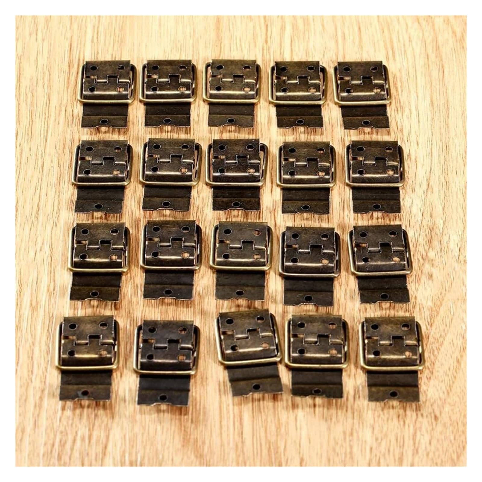 Industrial Shaft Bearings, Door Hinges,Folding,Bearing,20pcs Iron Antique Bronze 38 * 21mm Ring Even Hinge Retro Jewelry Box Cabinet Furniture Hardware Accessories Screws