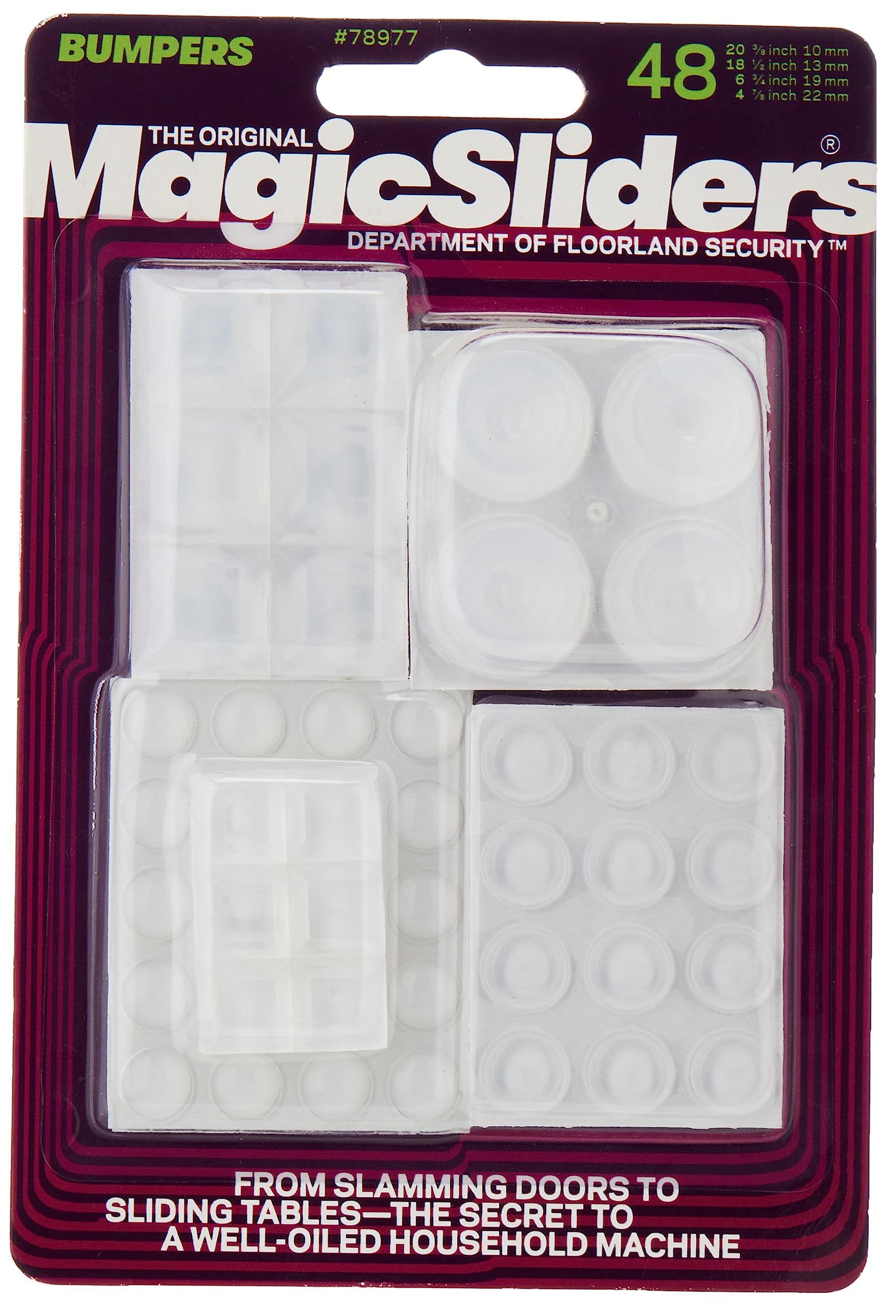 Magic Sliders L P Magic Sliders Bumper Pad Value Pack, 1 Clear - Protect Your Furniture and Floors from Scratches and Damage