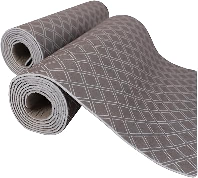 Drymate Premium Luxury Shelf & Drawer Liner, Thick Cushioned Fabric, Non-Adhesive, Absorbent, Waterproof, Slip-Resistant, Liners for Kitchen Cabinets, Cupboards USA Made12x592-PackTaupe