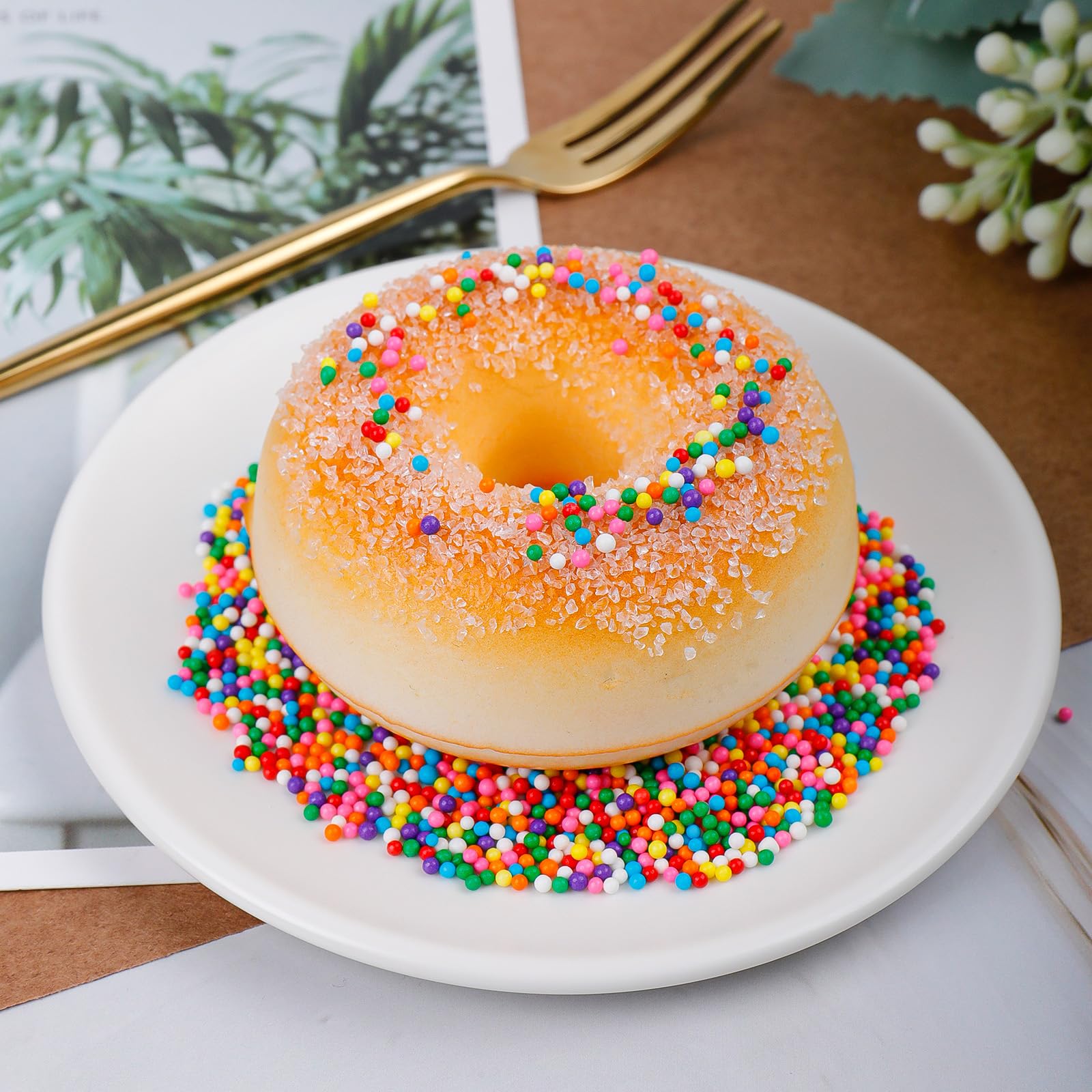 Perlas Arcoíris Comestibles (130g) - Fideos de Azúcar Multicolor Miniesferas de Azúcar para Decorar Helados, Pasteles, Tartas, Cupcakes y Magdalenas, Nonpareils Sprinkles
