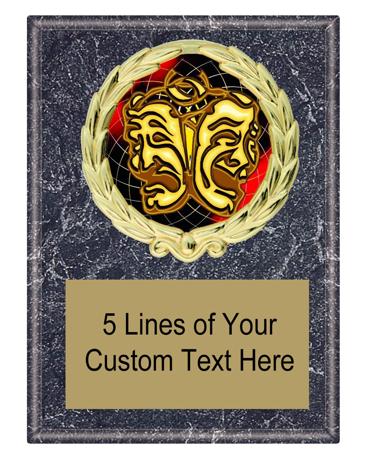 Express Medals Various Styles of Personalized Drama Acting Award Plaques Trophy Prize Gift