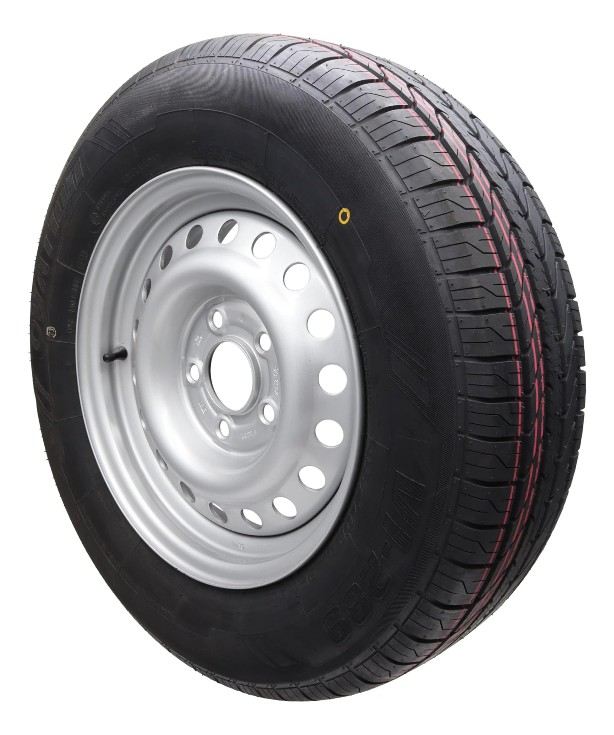 p4U - Ruota completa per rimorchio, pneumatico 195/70R14, 112 x 5, 710 kg, diametro 14', 96N, per roulotte e caravan