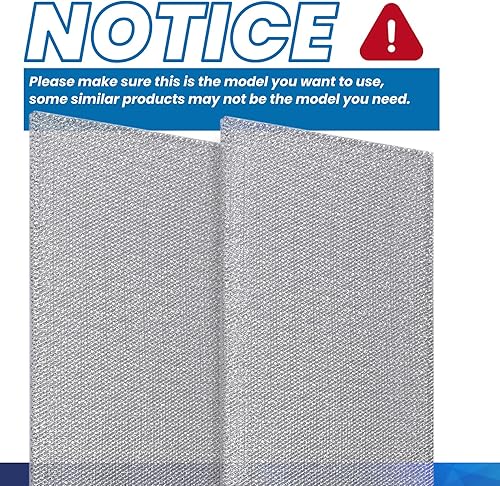 Miniatura 6 de ANTOBLE S99010370 - Filtro de campana extractora compatible con filtros de grasa de aluminio Broan Nutone para Broan PM390 PM250, piezas de repuesto