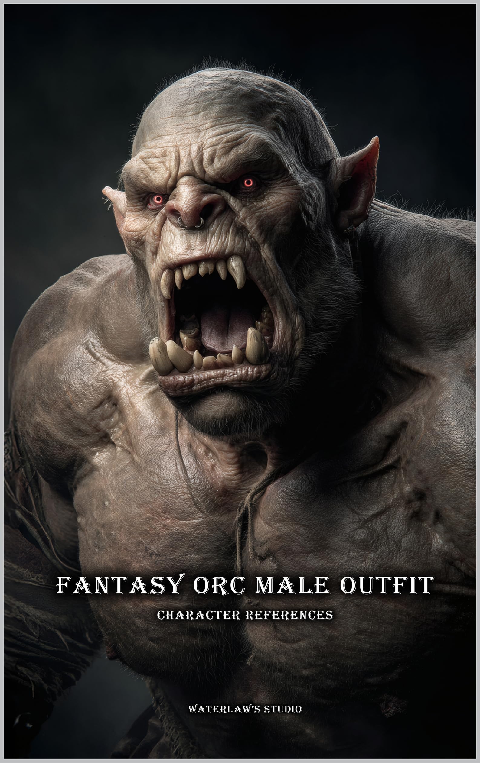 Artbook orque avec 200+ références d'armures de guerriers pour dessinateurs de fantasy