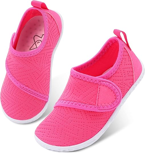 LeIsfIt Toddler Water Shoes Boys Girls Aqua Socks Kids Breathable Swim Shoes Non-Slip Barefoot Beach Shoes