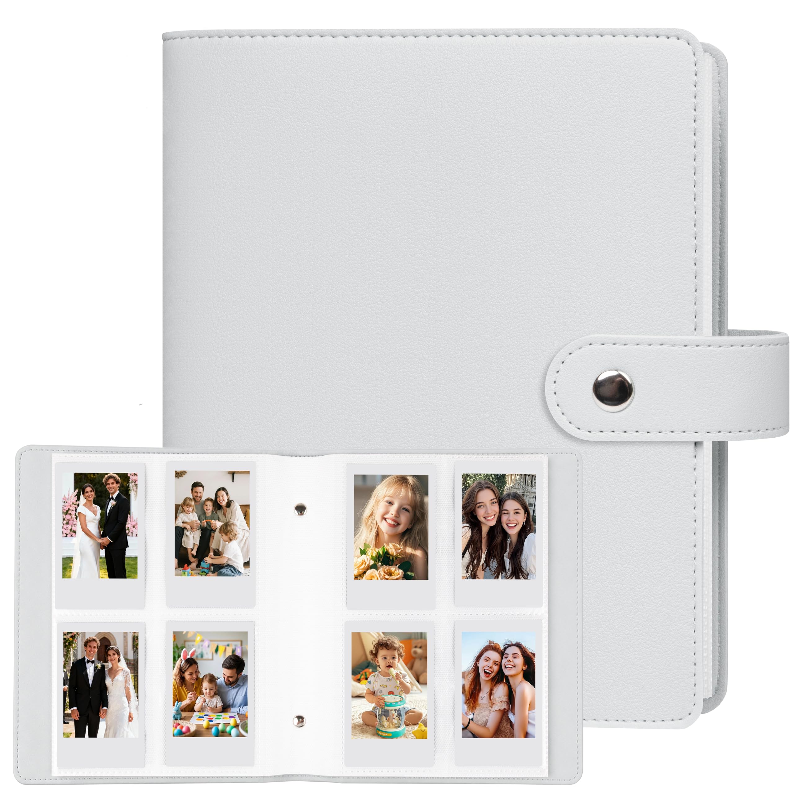 320-Pocket Keepsake Album for Instax Mini and Polaroid 2"x3" Photos, Grey