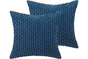 16x16 Throw Pillow Covers, Set of 2 - Blue