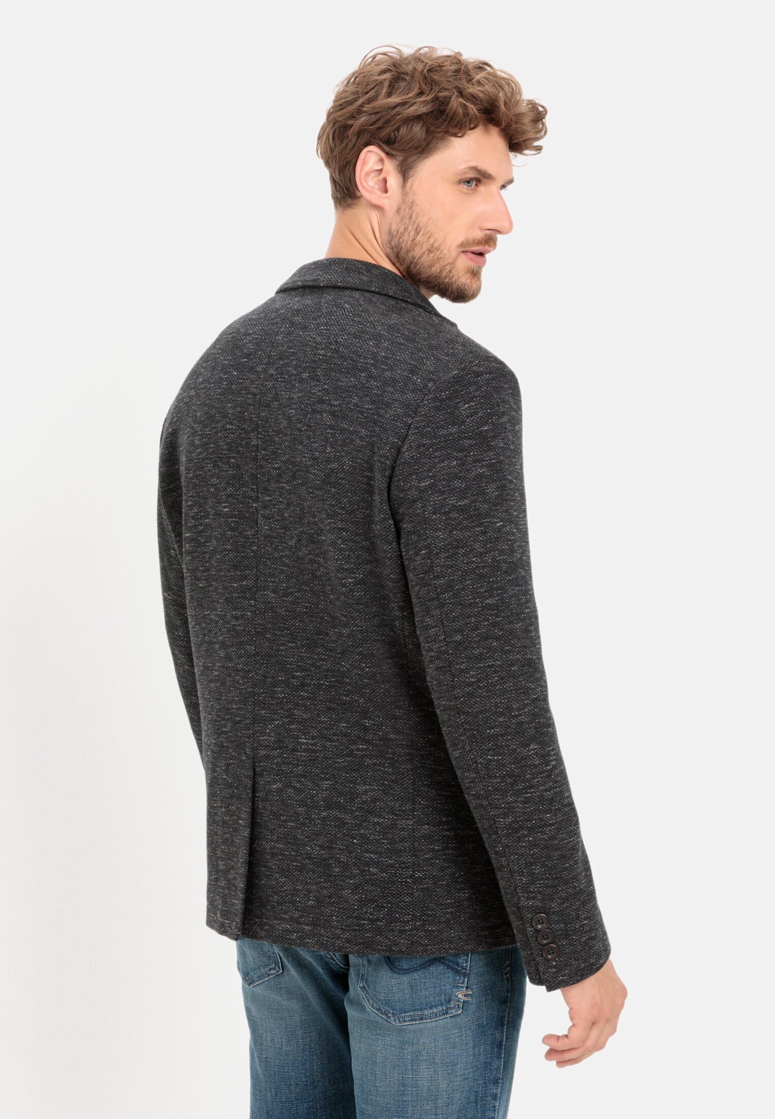 camel active Herren Casual Sakko aus einem Baumwolljersey