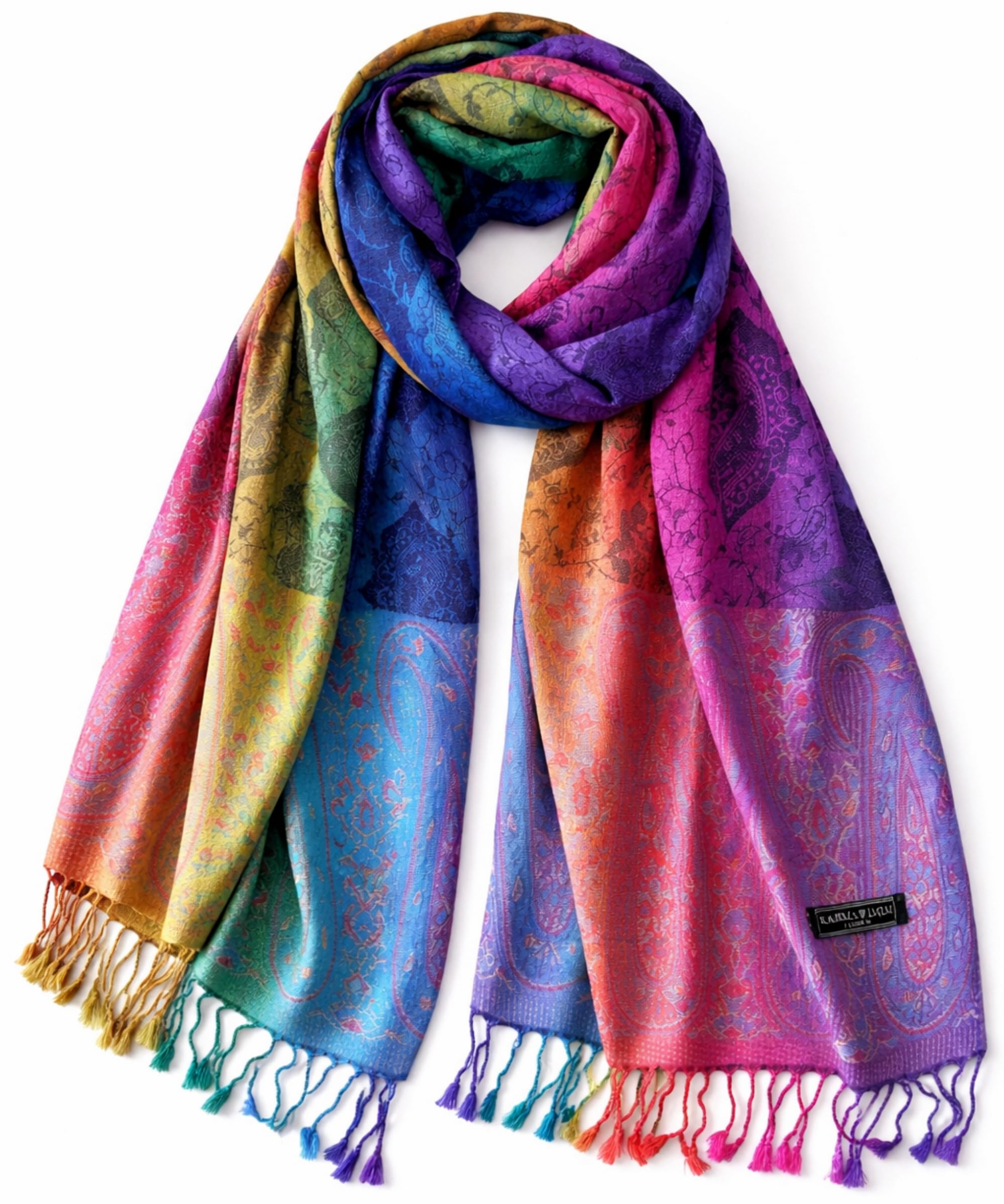 Sciarpa da uomo reversibile, morbida, stretta, lunga, con