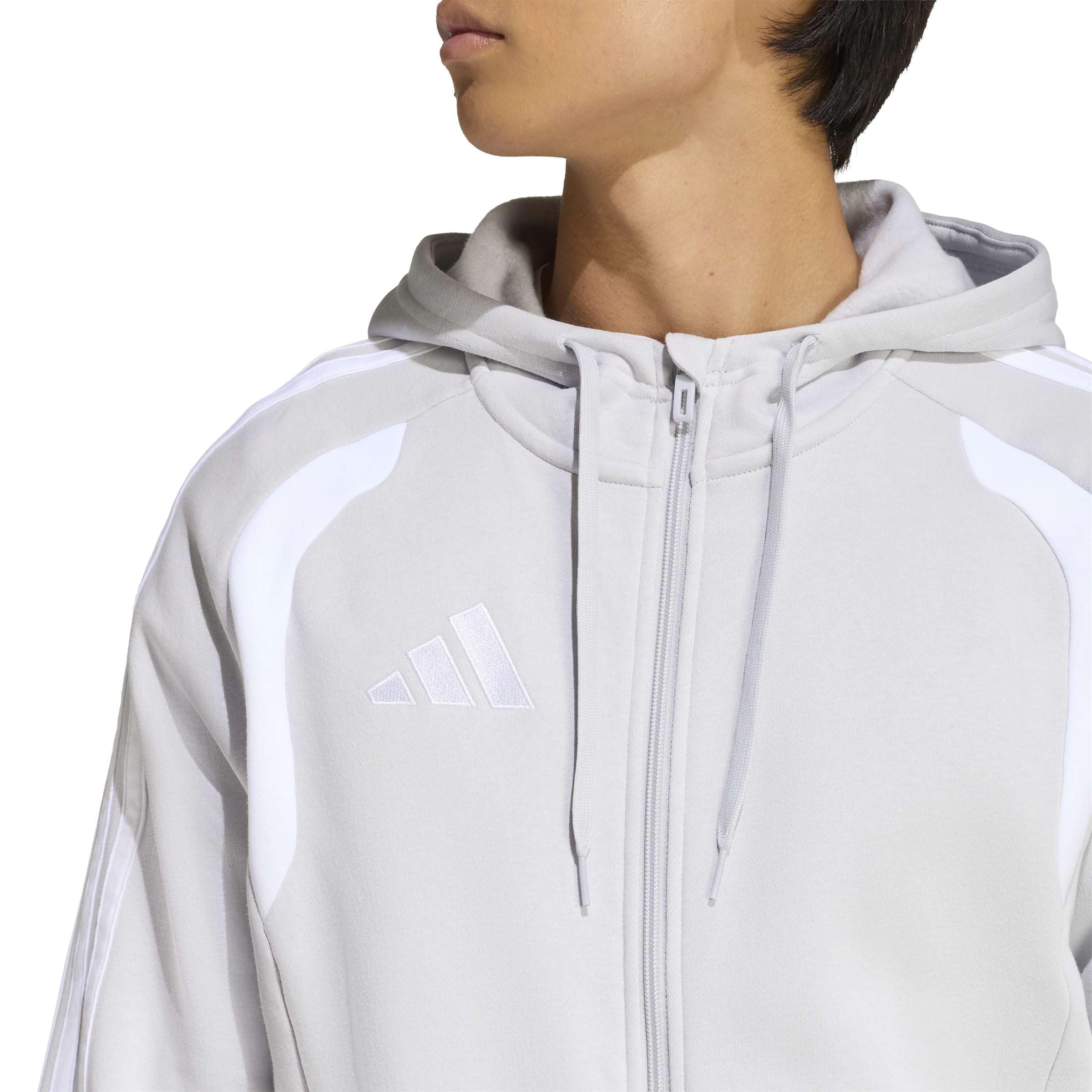 adidas Mezczyzni Tiro 26 League Sweat Full Zip Sweatshirt, team light grey/white, XS