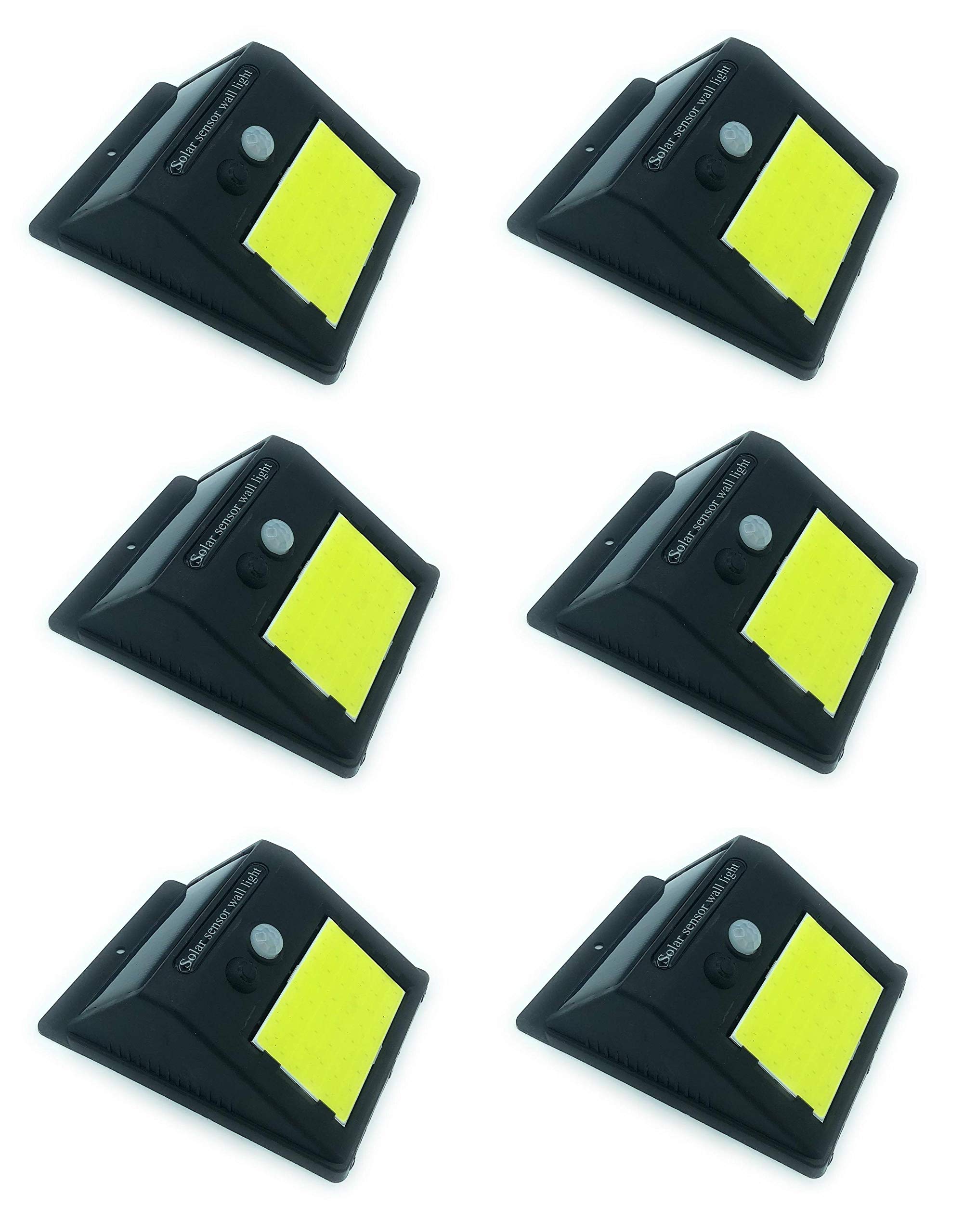 TEMPO DI SALDI Sei Faretti Da Esterno Ad Energia Solare Con 48 Led E Sensore Crepuscolare