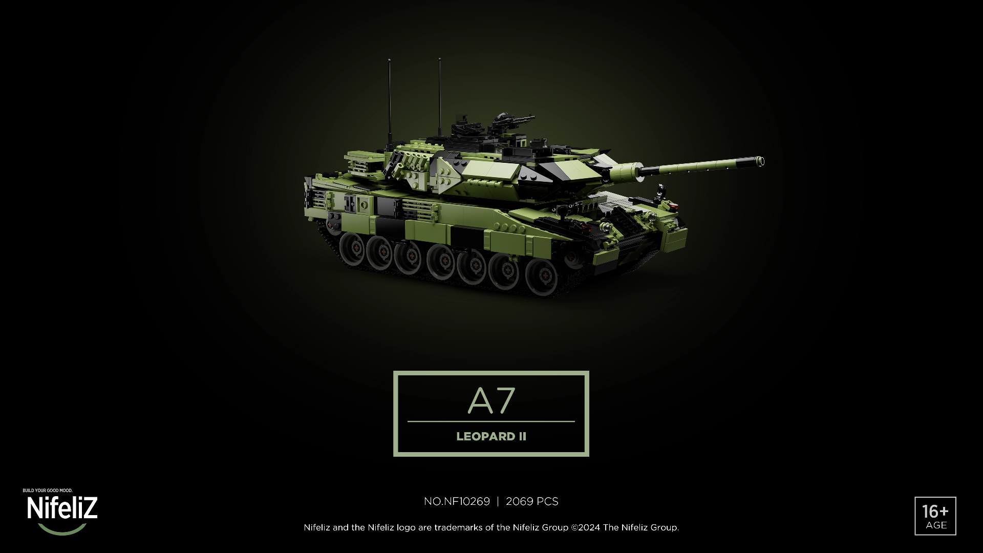 Amazon.com: Nifeliz Leopard II A7 Tank, Military Tank Building Set