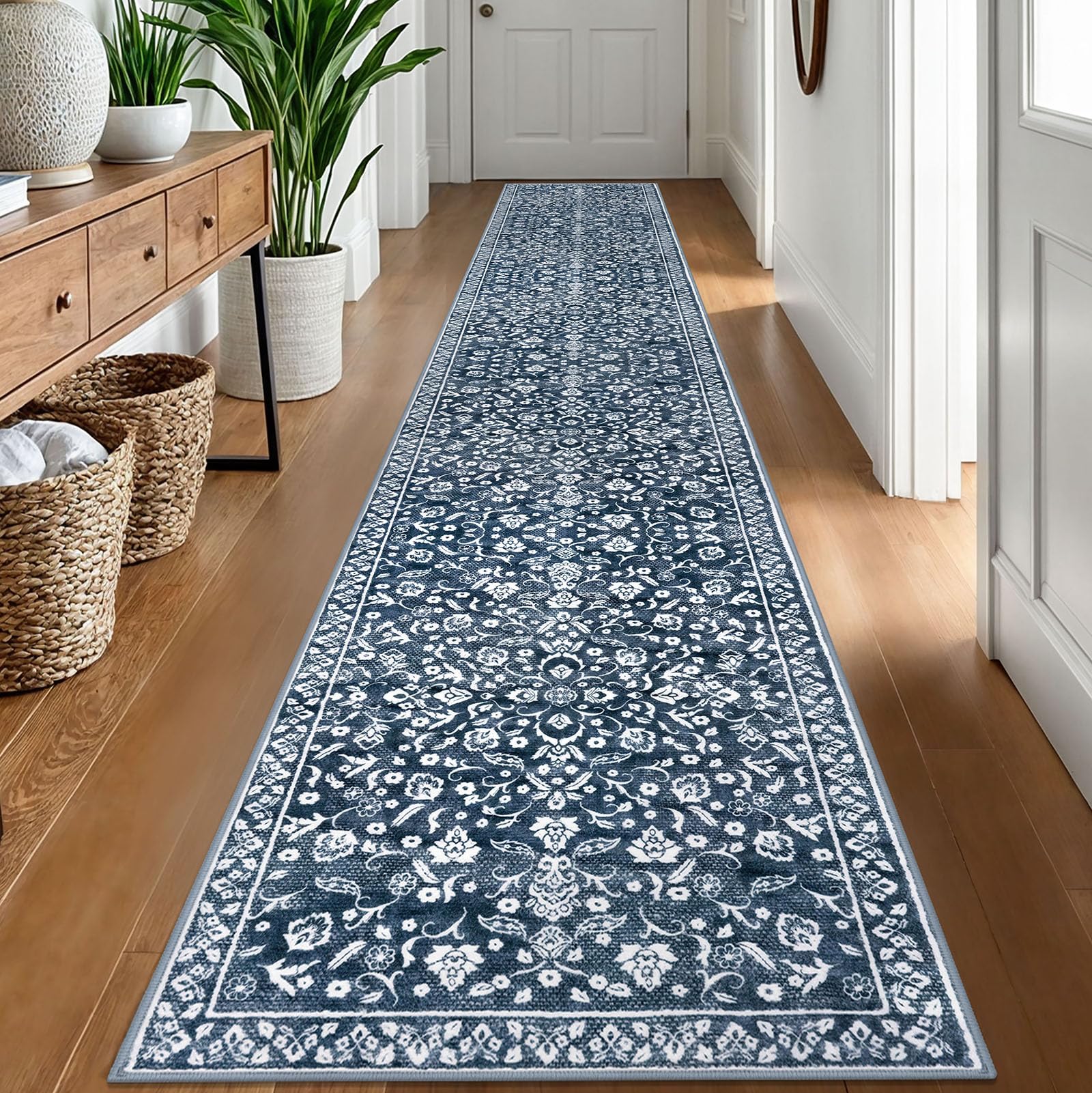 SILOLOOM Vintage Washable Runners for Hallway 2x12 Runner Rug Non Slip โ image 1