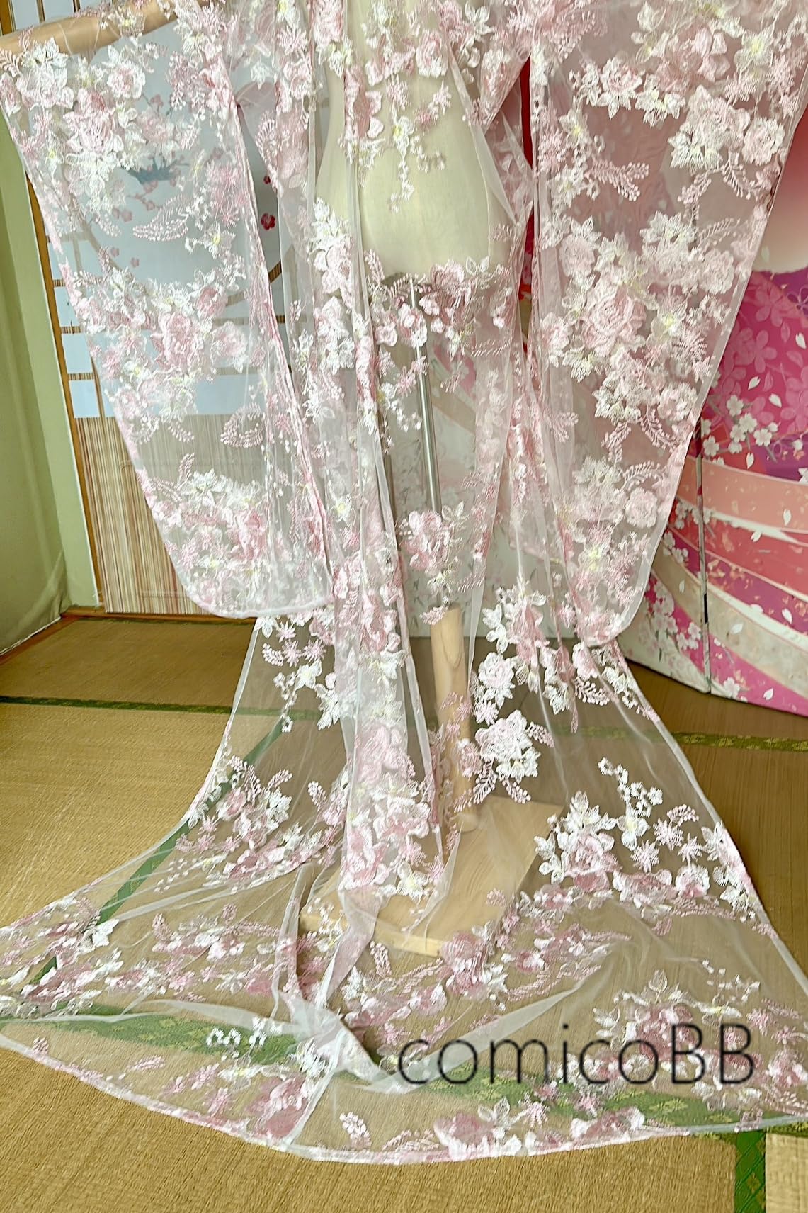 Amazon | 【 comicoBB 】チュール打掛 オーガンジー打掛 着物 オーバー  