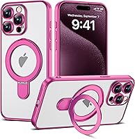 Vista 11 de Funda compatible con iPhone 12 con soporte de anillo magnético invisible [compatible con Mag-Safe] [Protector completo de lente de cámara] Funda