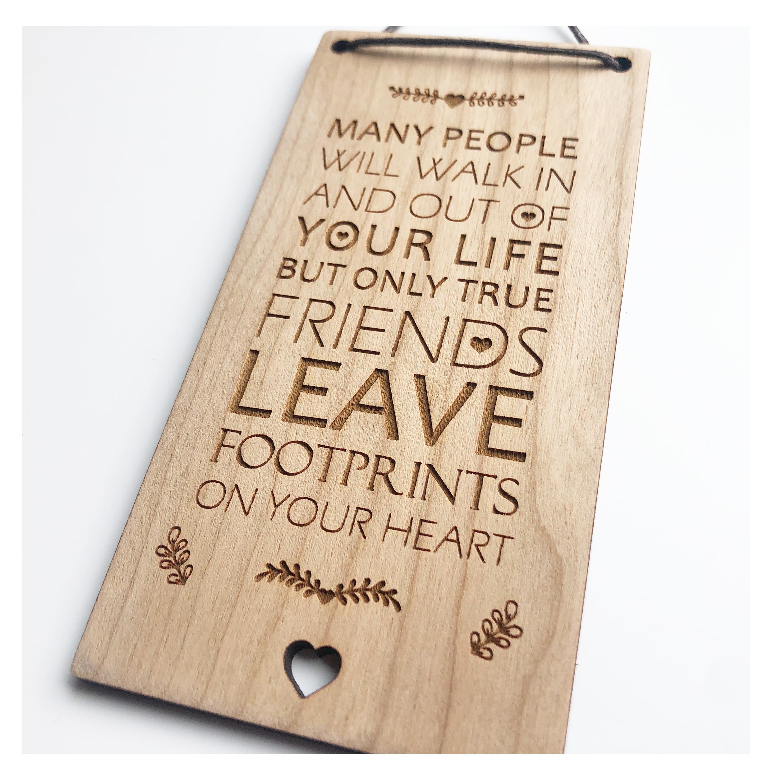Lovethis** Many People Best Friend Sentiments Wooden Plaques - Cute Quotes And Sayings To Make Your Day Better (Many People)