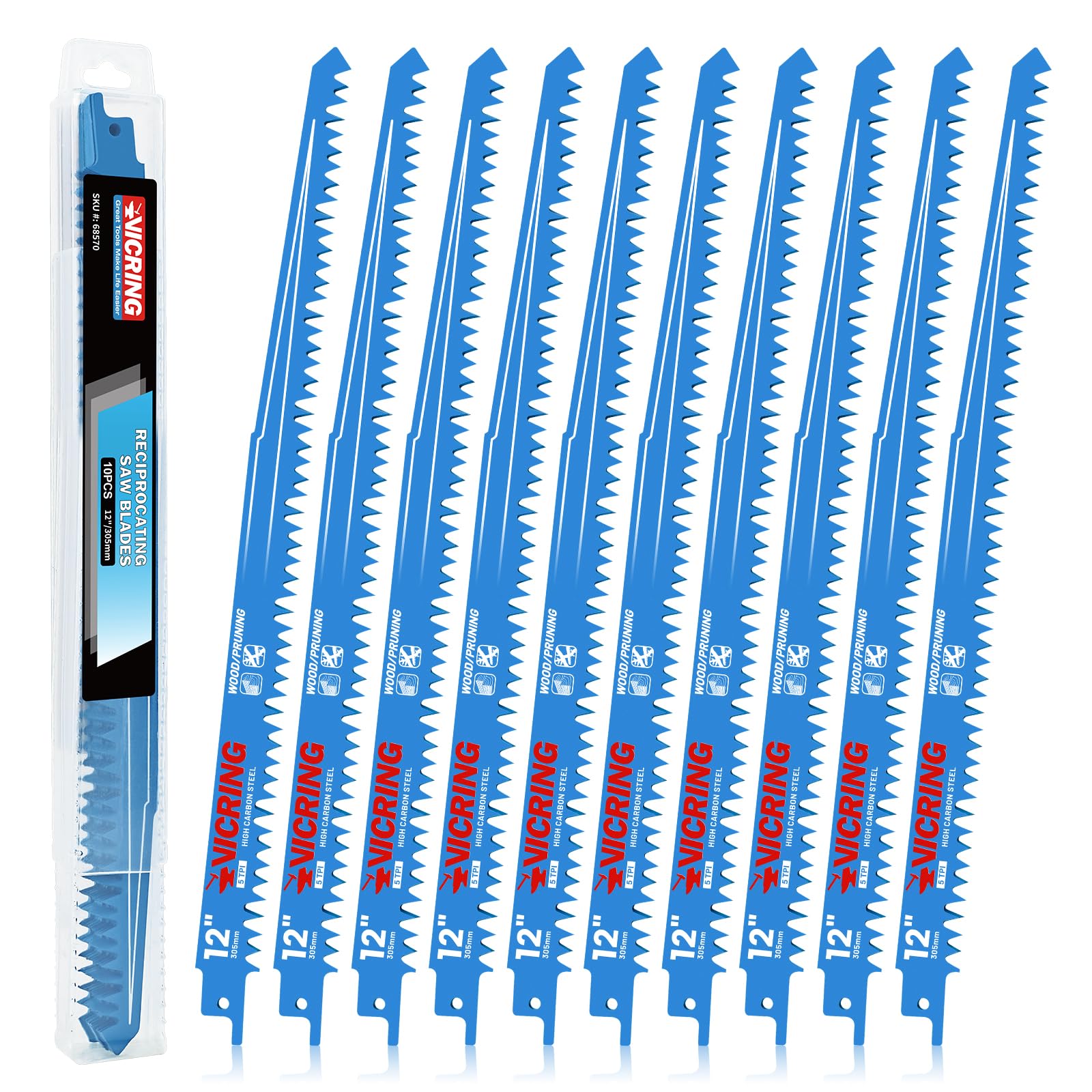 VICRING Pruning Saw Blades - 5 Pack 9 Inch -8