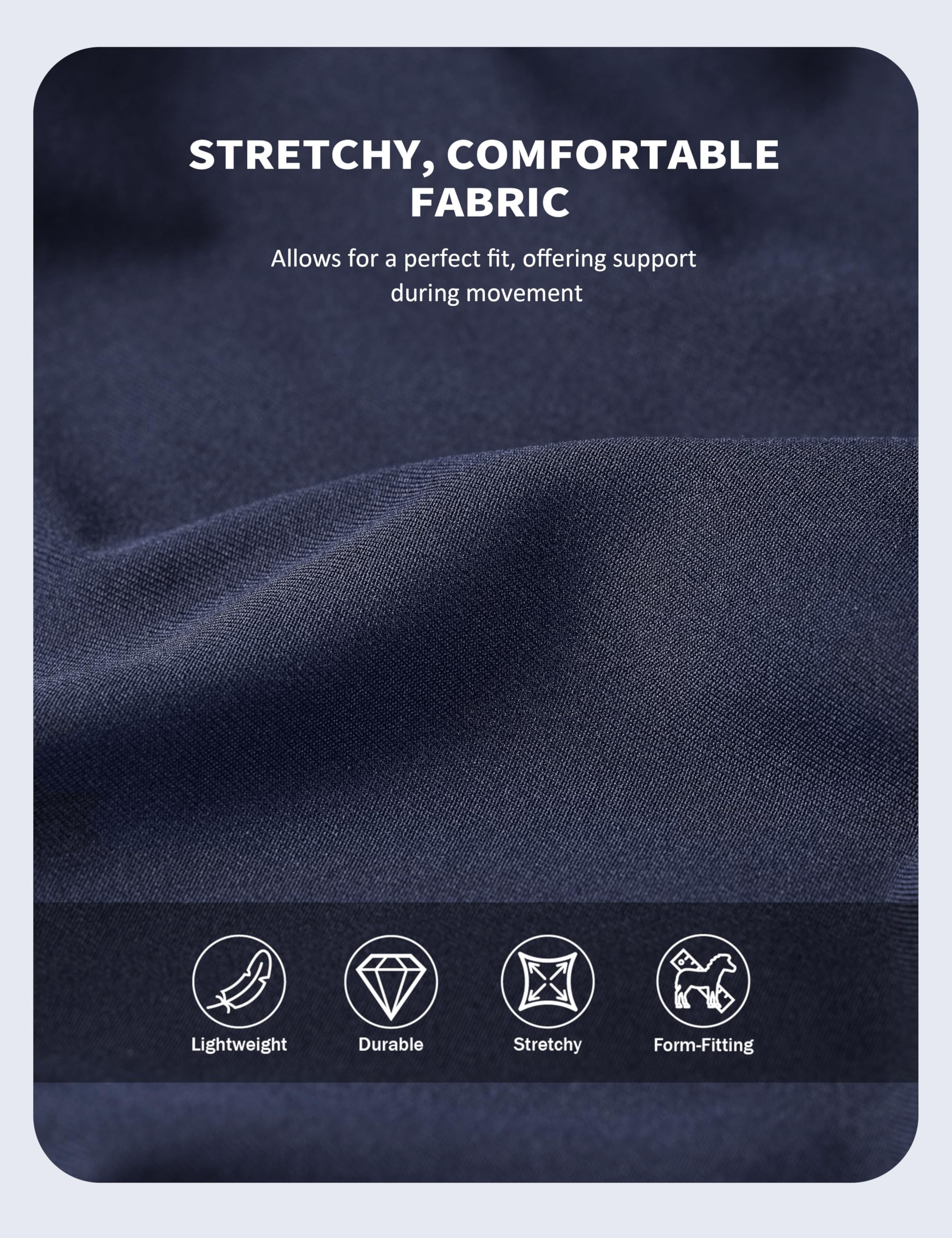 Harrison Howard Épaulière épaisse extensible doublure polaire confort anti-frottements Bleu marine L