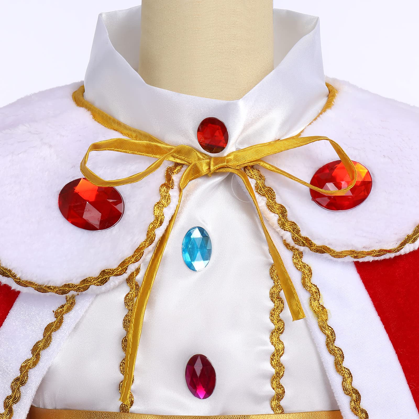 IMEKIS Ragazzi Halloween Royal King Costume Principe affascinante travestimento bambini Giacche a maniche lunghe con pantaloni Cappotto e corona, accessori medievali re Set Natale Carnevale Party