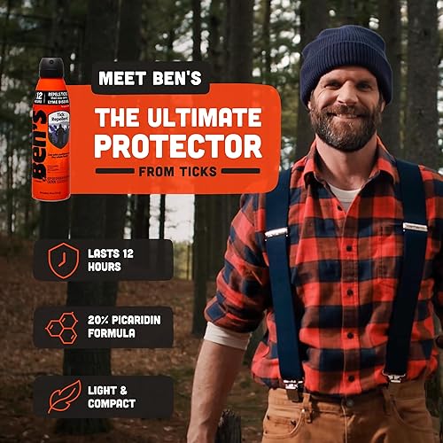 Miniatura 2 de Ben's Repelente de garrapatas  Spray repelente de garrapatas, mosquitos e insectos para adultos y niños  Spray de insectos con 20% de picaridina