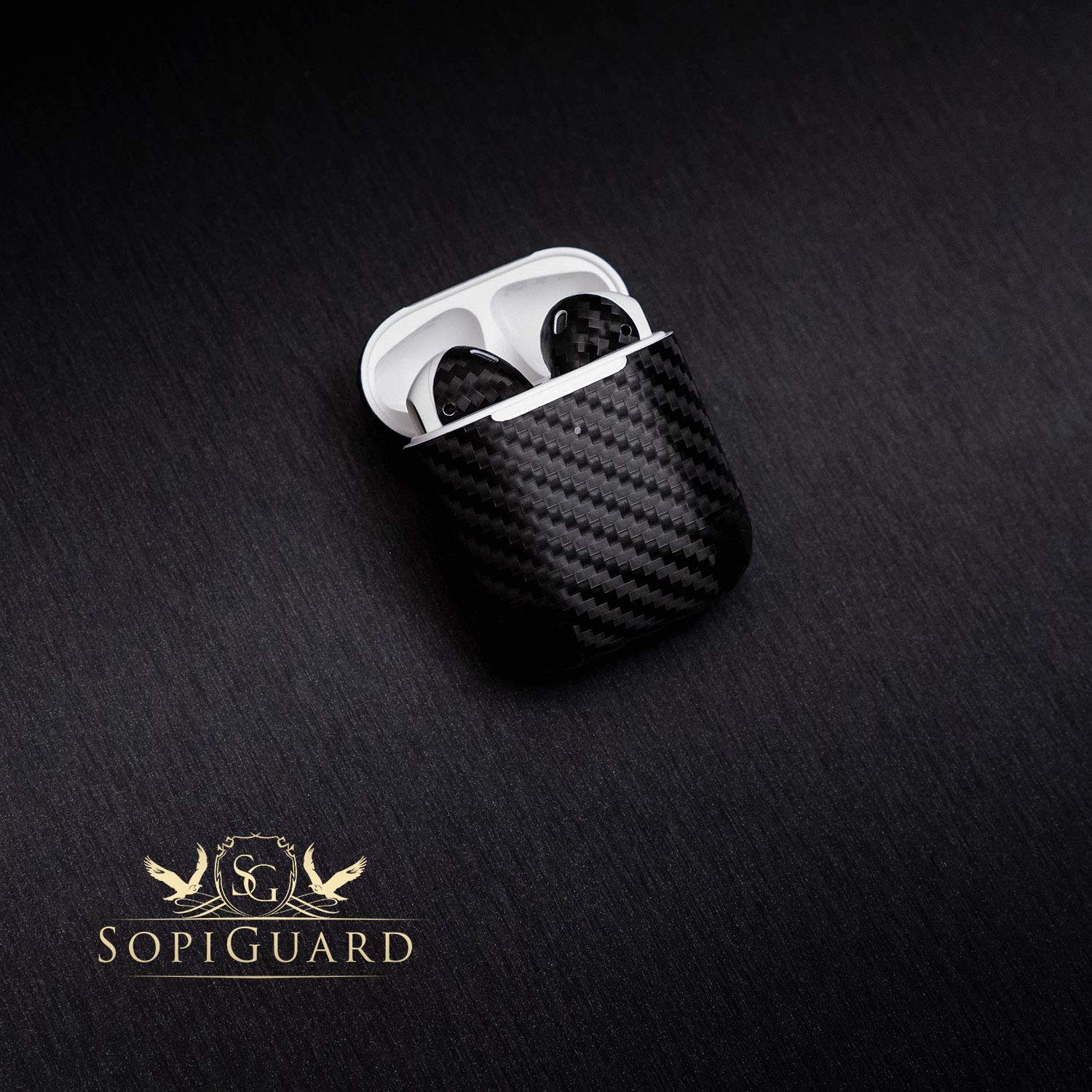 SopiGuard Skin for DJI Mavic Air 2 Precision Vinyl Sticker Full Drone Set + Controller + 3 Battery Skins (3M Carbon Black)