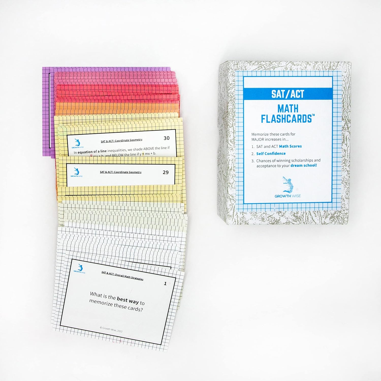 SAT ACT Math Flashcards by Growth Wise Growth Wise Toys