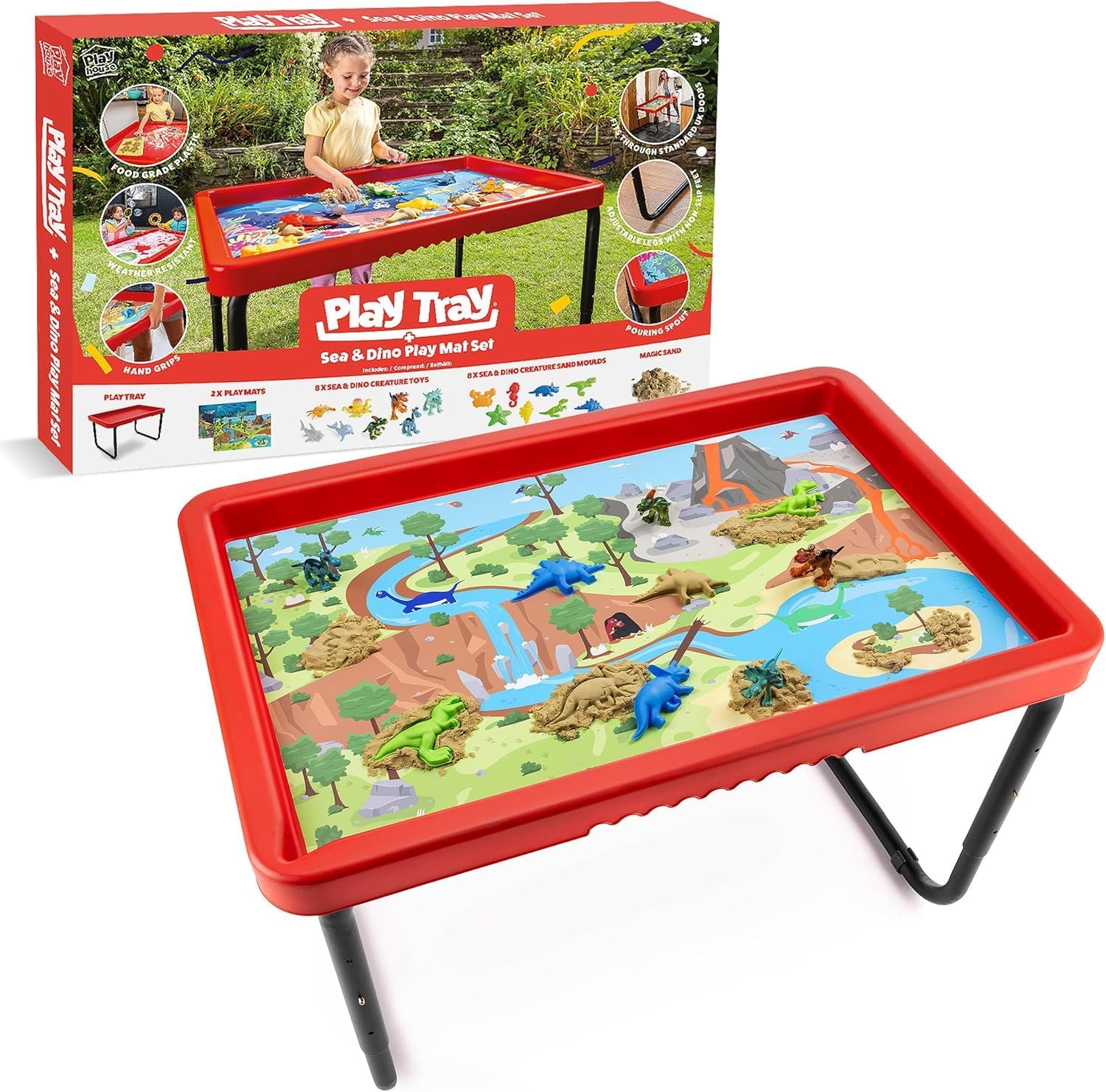 PlayHouse – Play Tray Sea and Dino Set