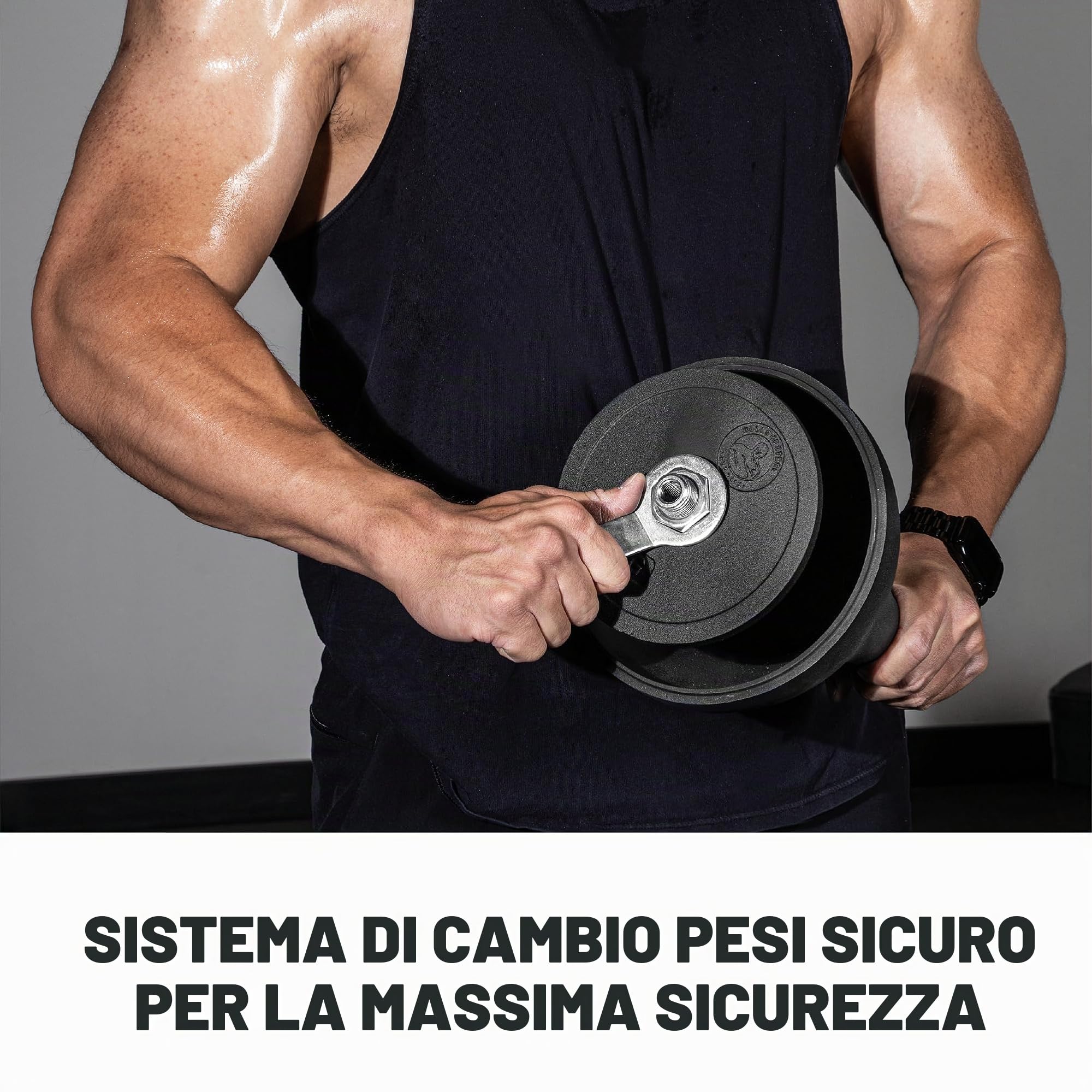 Set kettlebell regolabile [campane d'acciaio] set di pesi kettle bell, guscio in acciaio, caricato internamente per allenamenti di tutto il corpo, manico standard da competizione da 35 mm