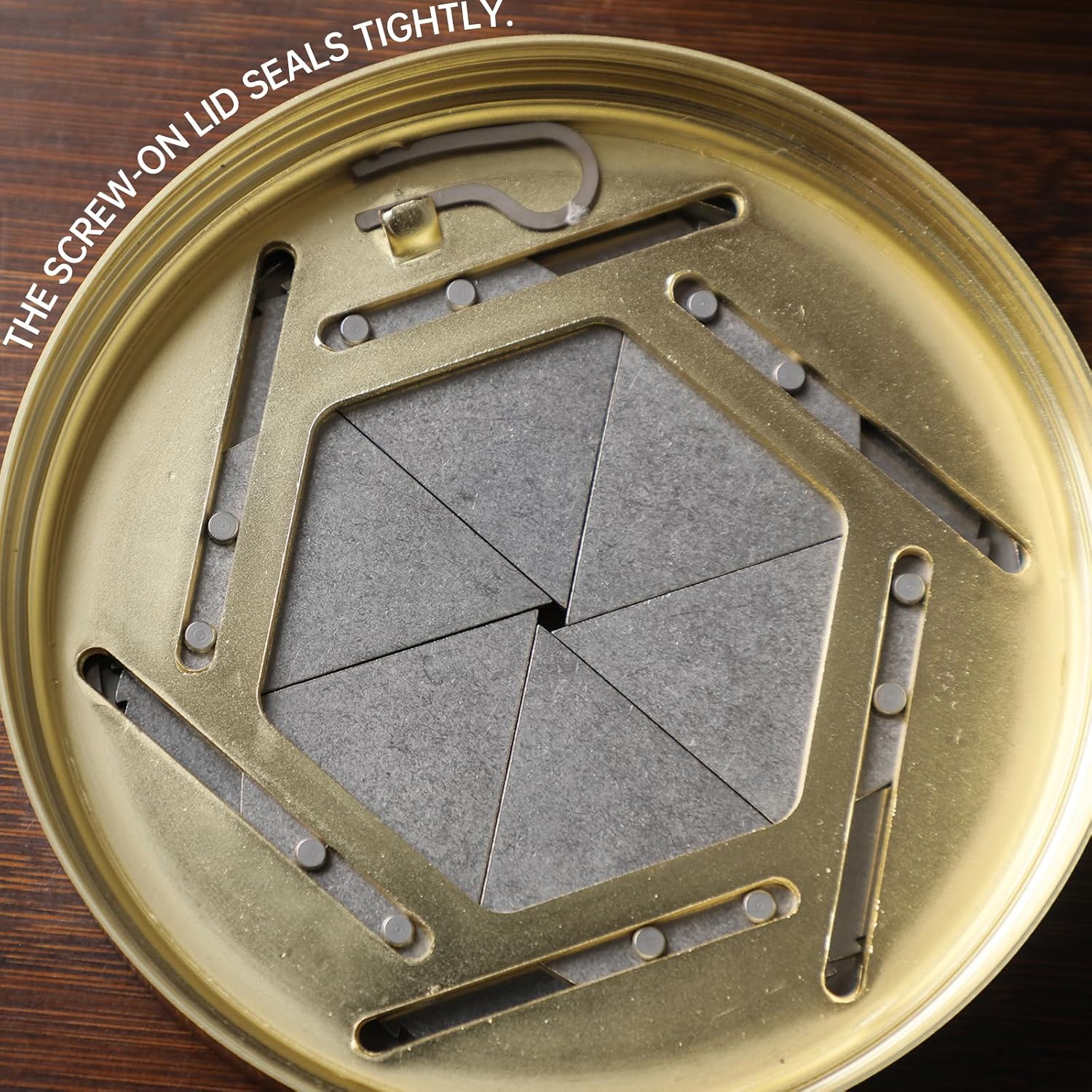 With Lid Gold Plating Stainless Steel Home Windproof Metal Ashtray r Can Be Used Indoors And Outdoors Supports Custom Engraving, Matte Gray