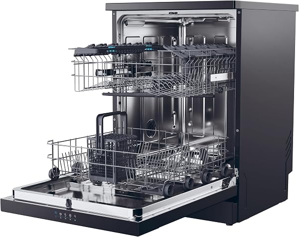 Candy Rapido CF 3E9L0B 13 Place Setting Dishwasher - Black - 5