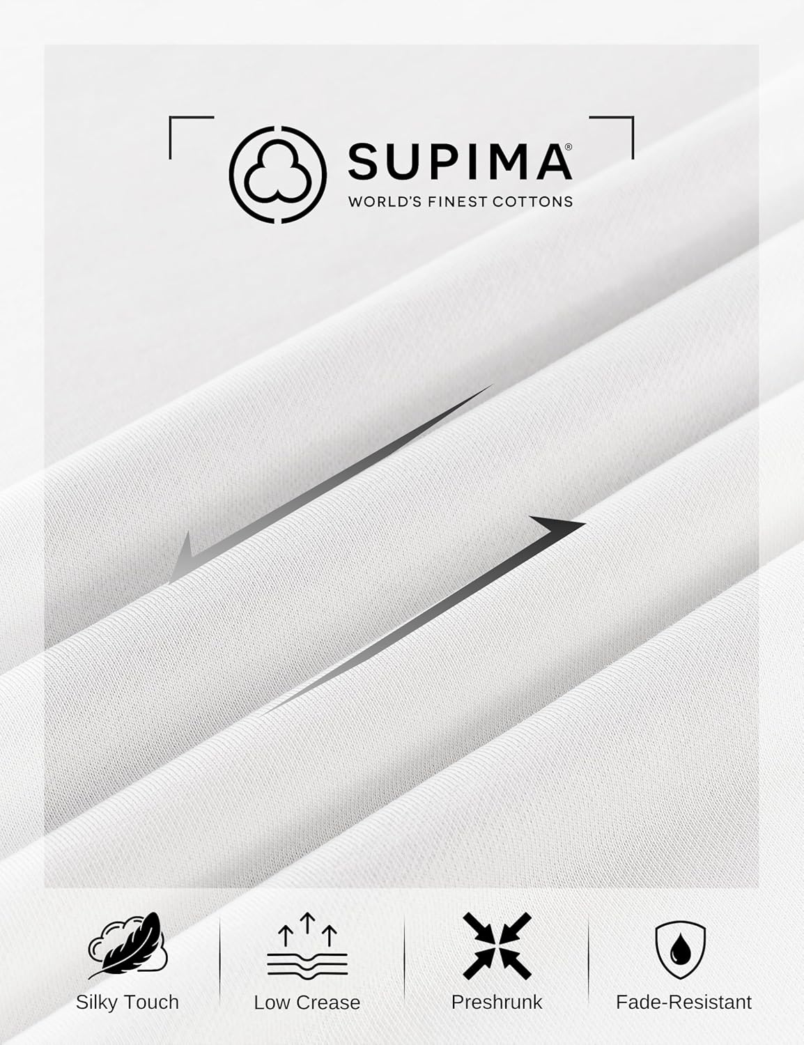 Men’s Supima® Mercerised Cotton T-Shirt – USA-Grown Cotton, Luxury Finish, Crew Neck, Short Sleeve, Structured Fit - Image 4