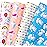 WRAPAHOLIC Birthday Wrapping Paper Sheet - 12 Sheets Unicorn Rainbow Pony Pink Blue Design Folded Flat for Birthday, Party, Baby Showers - 19.7 Inch X 30 Inch Per Sheet