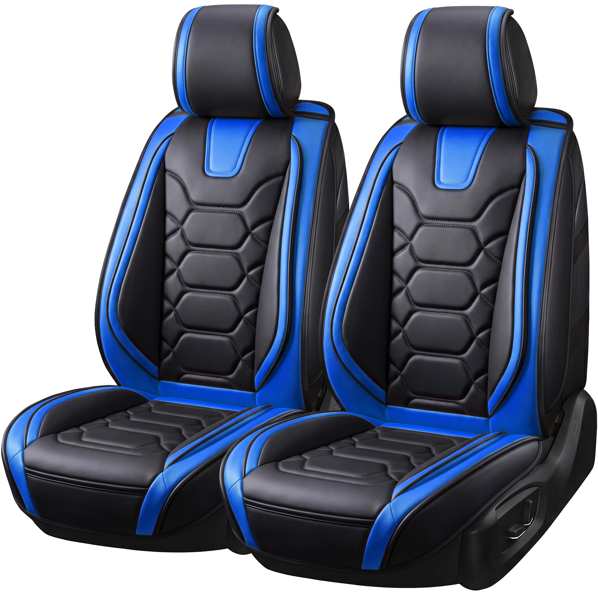 OASIS AUTO Car Seat Covers Full Set, Waterproof Faux Leather Seat Covers for Cars Universal Fit for SUV, Truck, Sedan, Black Premium Car Seat Protector with Front & Back Cushions — Amazon image 19