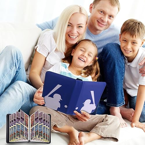 Vista 34 de Álbumes coleccionables para tarjetas coleccionables, carpeta de 4 bolsillos, funda de 400 bolsillos, carpeta de tarjetas de poliuretano con Blanco