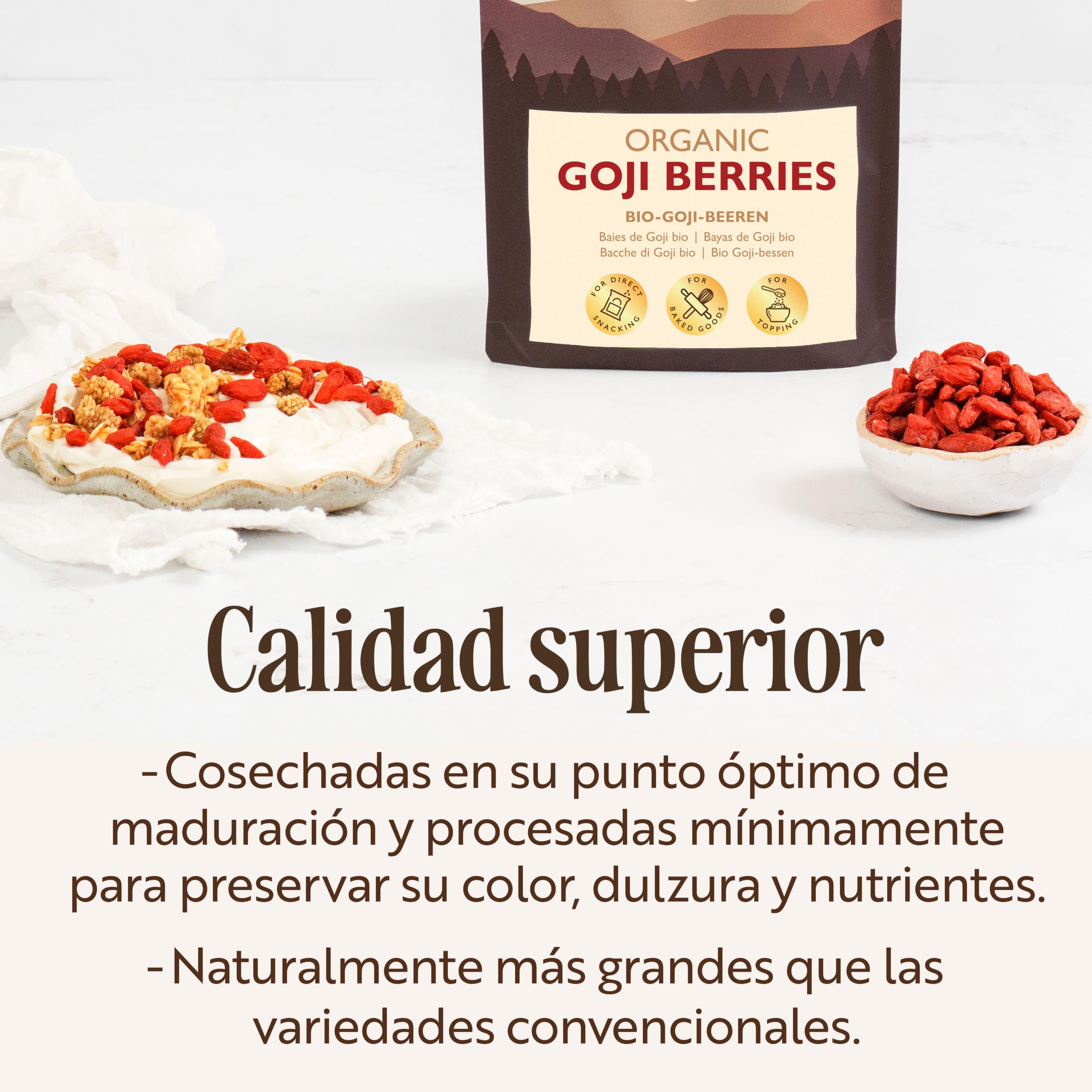Sevenhills Wholefoods Bayas de Goji Orgánico 1kg