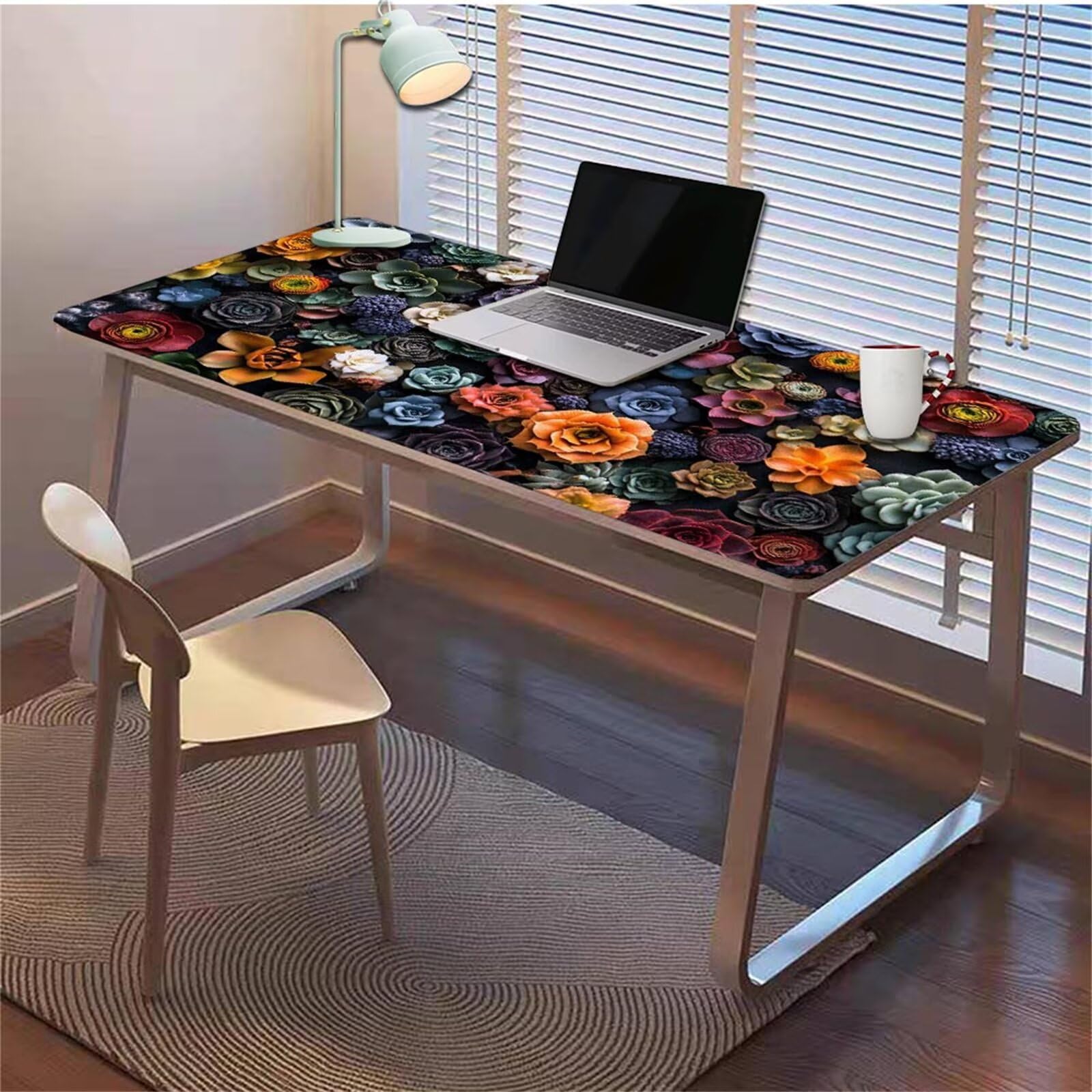 Gamingowa podkładka pod mysz 1200 x 600 x 3 mm, XXL, wodoszczelna, odporna na ścieranie, z przyszytymi krawędziami, podkładka na biurko, poprawia prędkość i precyzję, do laptopa, komputera, soczysty