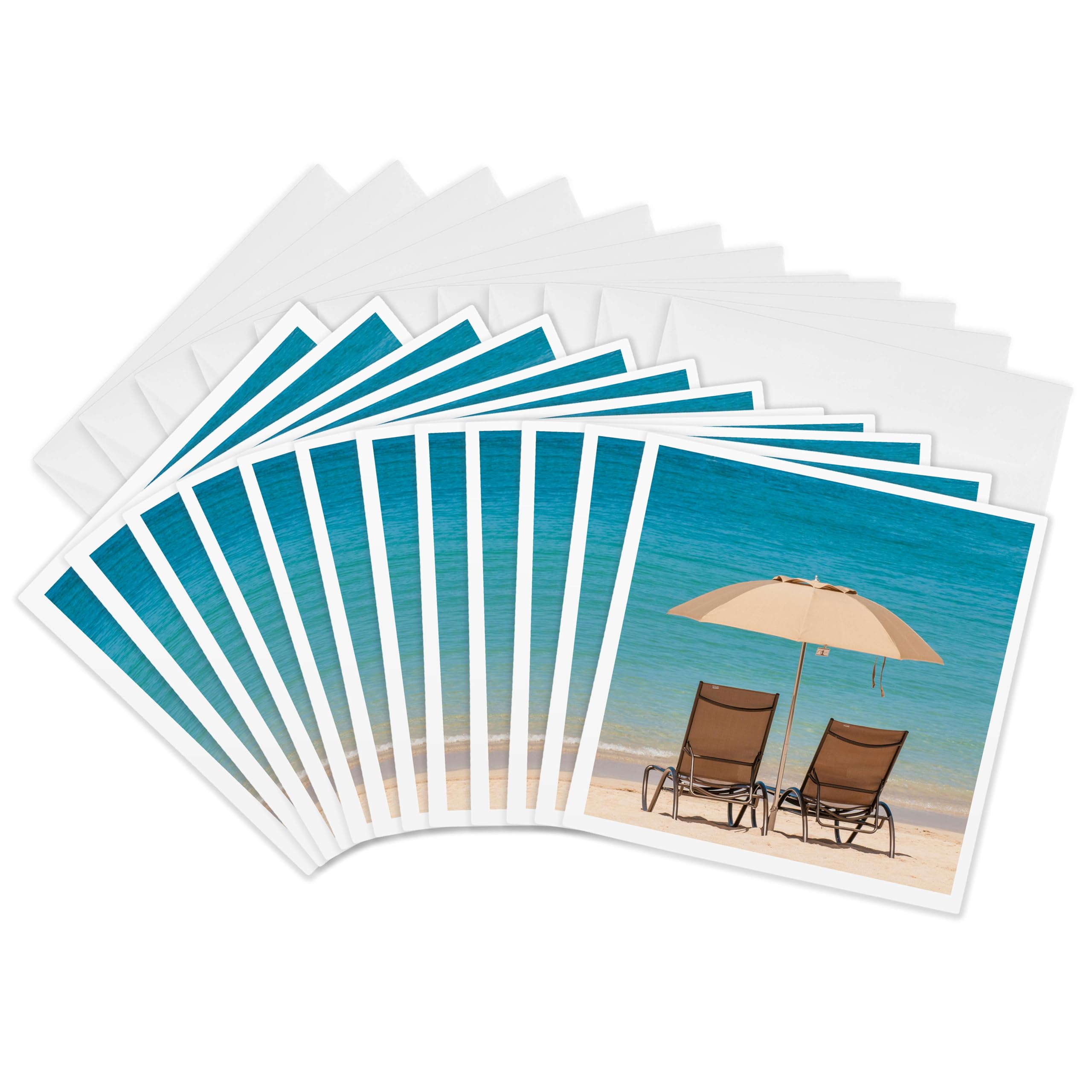 3dRose gc_259225_2 6 x 6-Inch "Ko Olina Beach, West Coast, Oahu, Hawaii" Greeting Card (Set of 12)