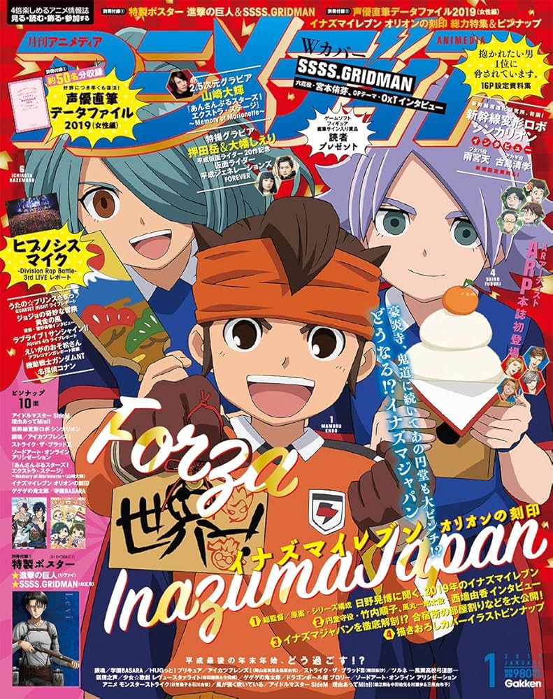 アニメディア 2019年 01 月号 [雑誌] |本 | 通販 | Amazon