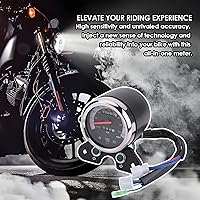 Vista 7 de Velocímetro de motocicleta Medidor de engranajes de pantalla digital universal con odómetro dual