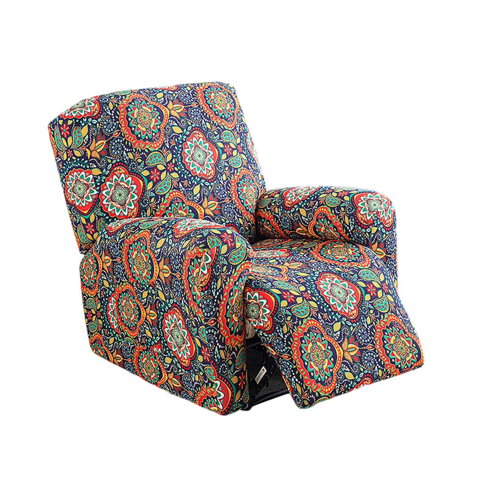 NILUOH Recliner Covers 4 Pieces Stretch Lazy Boy Recliner Chair Covers That Stay in Place, Covers for Electric Power Lift Reclining Chair, Washable