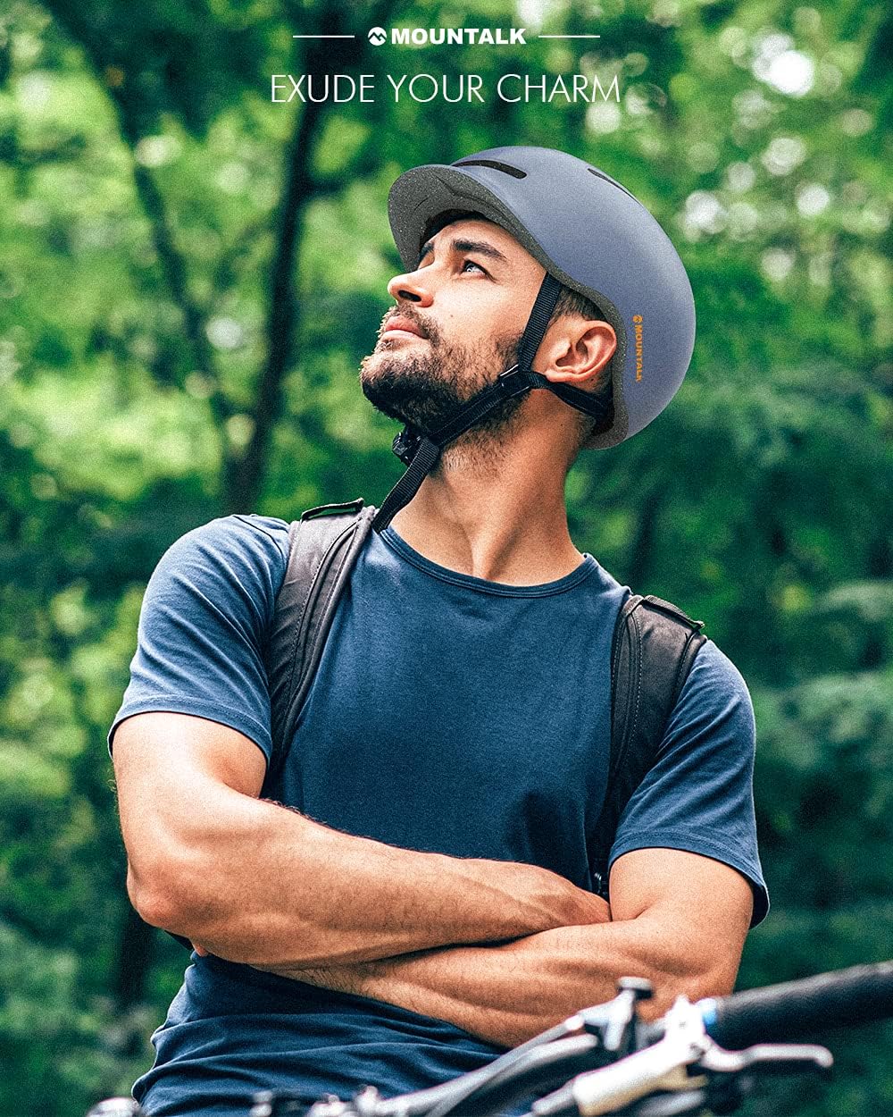 Mountalk Adult Bike Helmet with Light, Mens/Women Cool Bicycle Helmets with Magnetic Rear LED Light : Sports & Outdoors