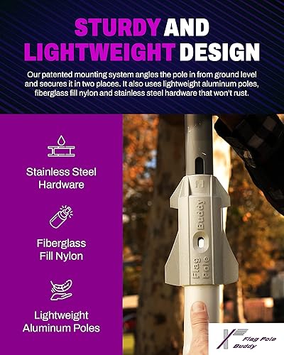 Miniatura 2 de FlagPole Buddy Starlink Gen 2 Kit de montaje compatible para montaje en escalera RV