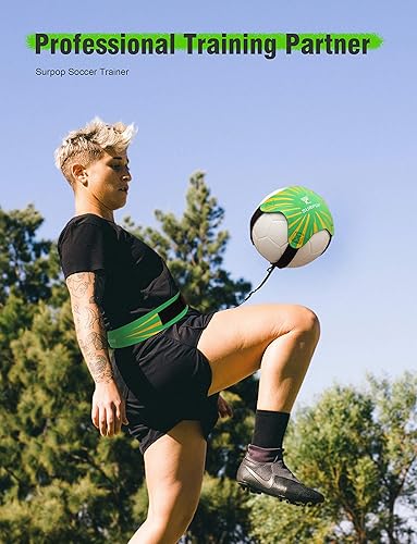 Miniatura 3 de Entrenador de fútbol, voleibol, rugby y fútbol americano, cinturón ajustable para niños y adultos para entrenar el lanzamiento de patadas de fútbol