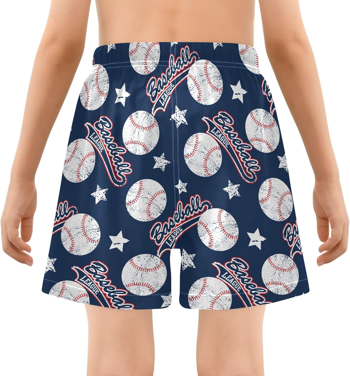 Boys Swim Trunks with Compression Liner Quick Dry Board Shorts with Boxer Brief Bathing Suit 4-14 Years - Image 3